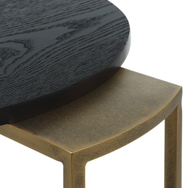 Everly Quinn Aztec Wood Nesting Tables, Set/2 & Reviews | Wayfair